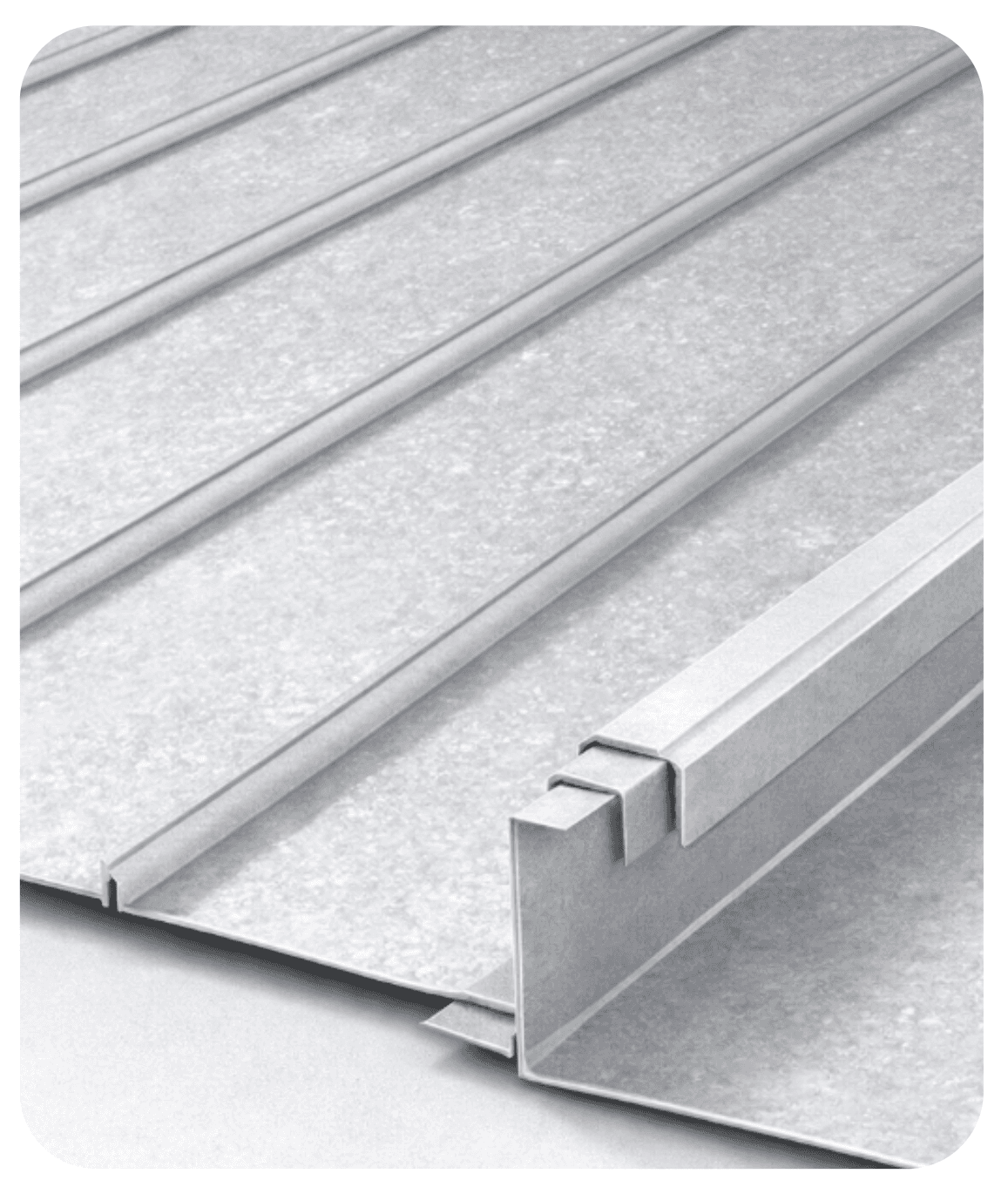 1 1/2" Standing Seam Galvalume Profile