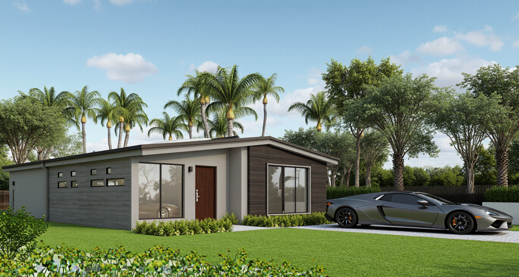 Hurricane-resistant Designer Steel Home